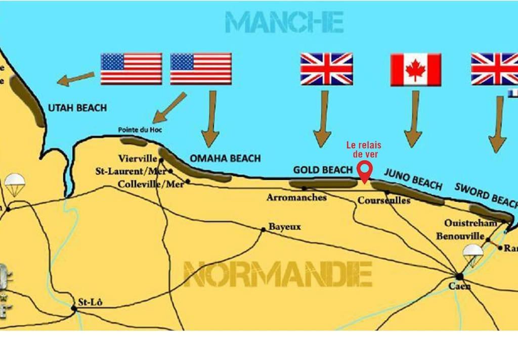 Gite Historique En Normandie Plages Du Debarquement Ver-sur-Mer Екстериор снимка